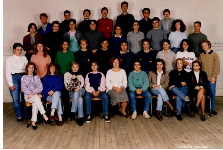 Classe de 3ème - 1987
