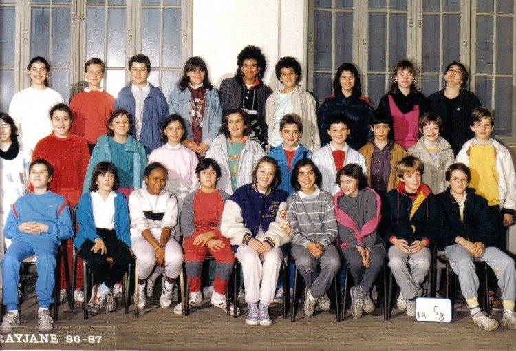 Classe de 5ème 8 - 1986