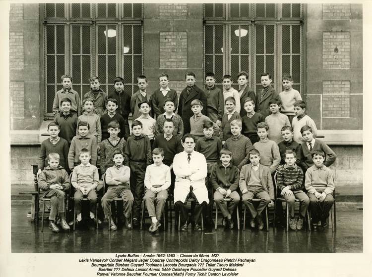 Classe de 6ème M2- 1962