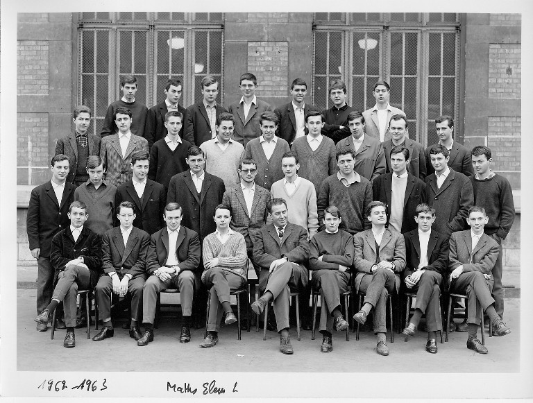 Classe de Maths Elem - 1962
